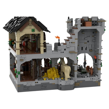 Medieval Harbor Watchtower & Tavern MOC Building Kit - 2