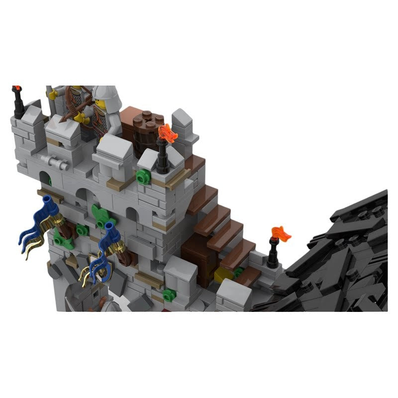 Medieval Harbor Watchtower & Tavern MOC Building Kit - 3