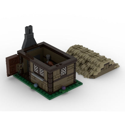 Medieval Home MOC Building Kit | Historic Village House Architecture Model - 3