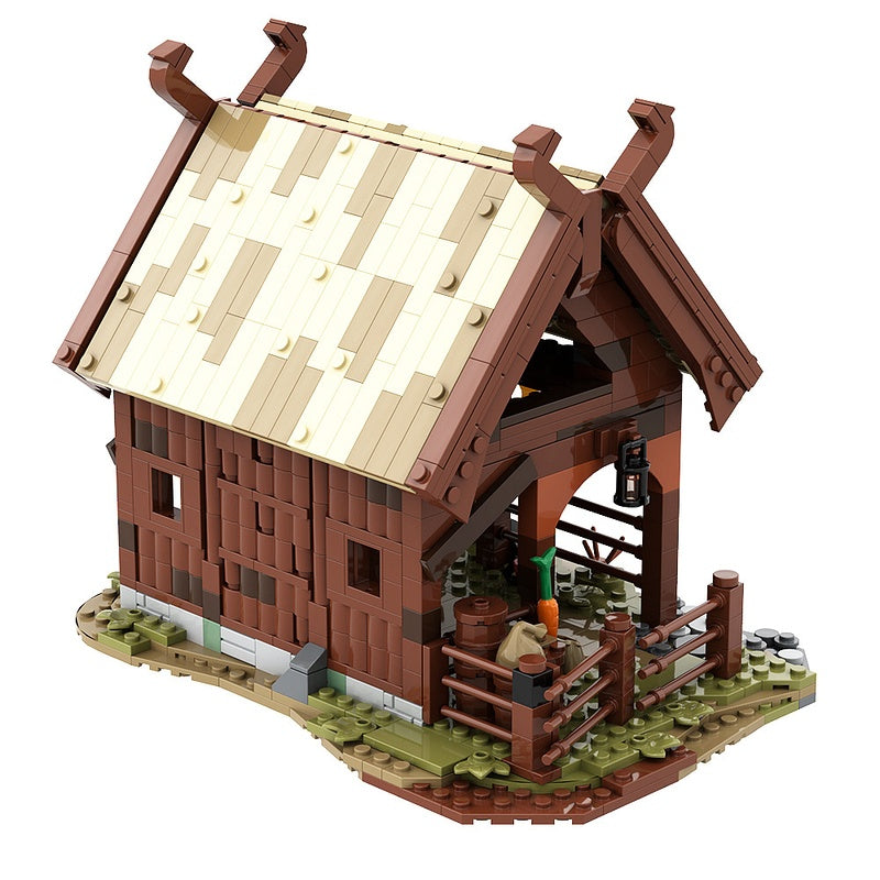 Medieval Horse Clan Stable Building Kit | LEGO-Compatible MOC - 5