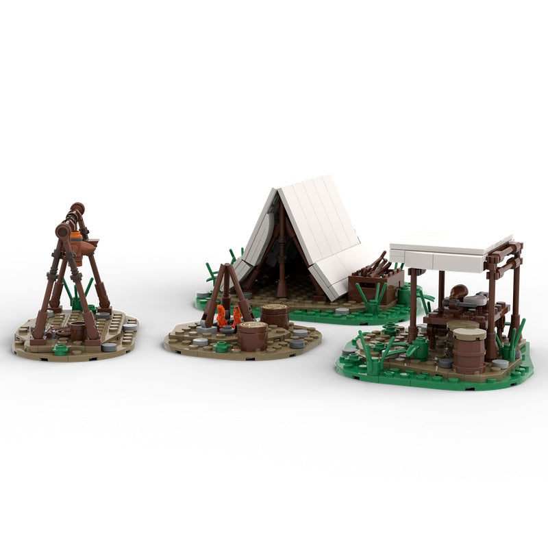 Medieval Hunter Camp MOC Wilderness Outpost Building Kit - 2