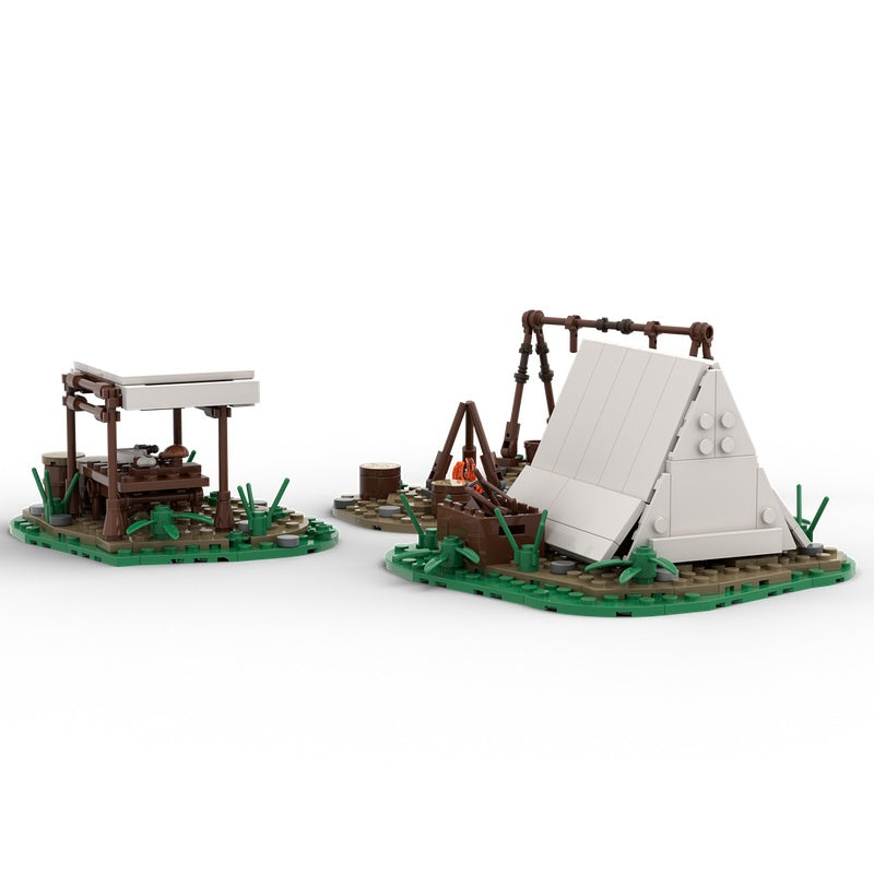 Medieval Hunter Camp MOC Wilderness Outpost Building Kit - 3