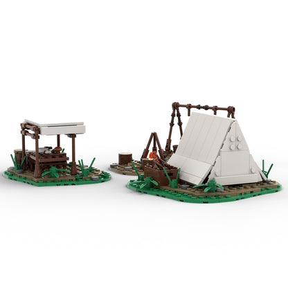 Medieval Hunter Camp MOC Wilderness Outpost Building Kit - 3