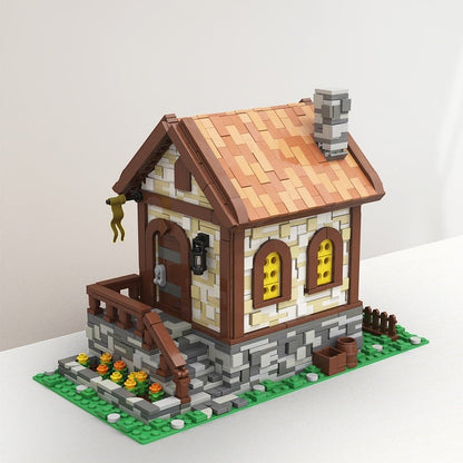 Medieval Hut MOC Building Kit | Rustic Historic Village Architecture - 2