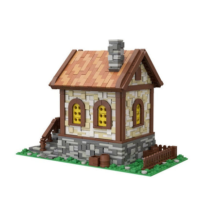 Medieval Hut MOC Building Kit | Rustic Historic Village Architecture - 3