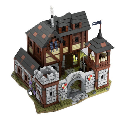 Medieval Infantry Barracks MOC Building Kit | Castle Architecture Model - 5
