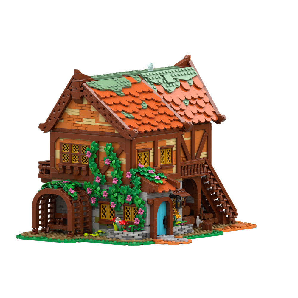 Medieval Joiner's Workshop Building Kit | Compatible MOC - 4