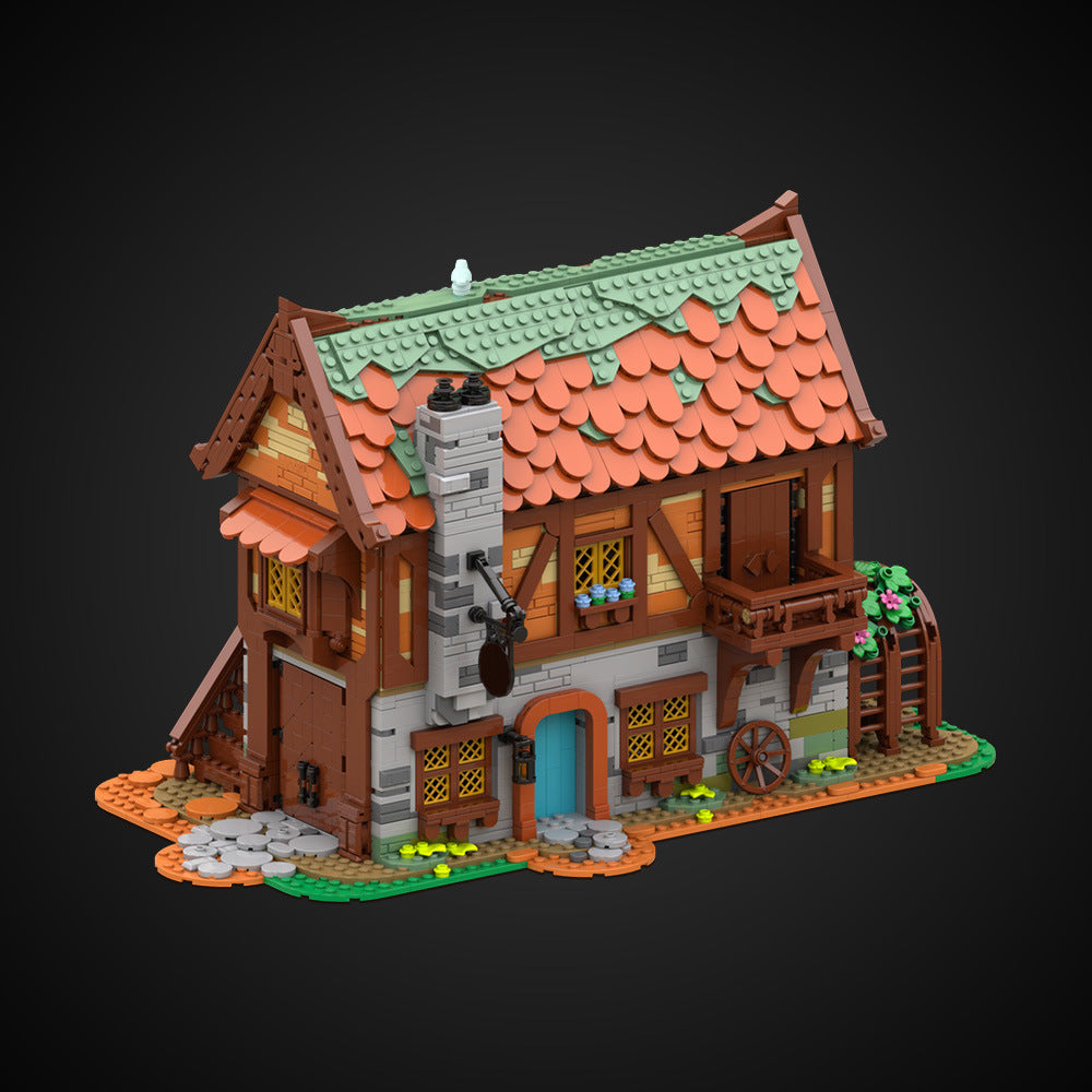 Medieval Joiner's Workshop Building Kit | Compatible MOC - 5