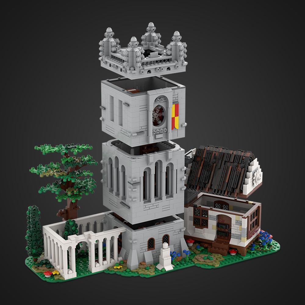 medieval library building set |  compatible - 3