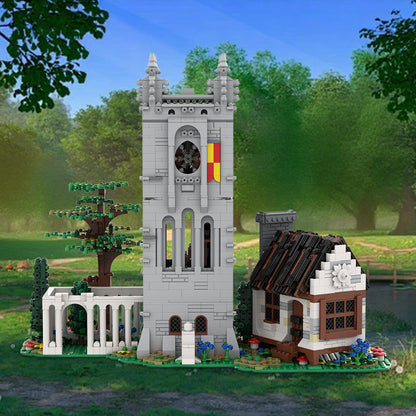 medieval library building set |  compatible - 2