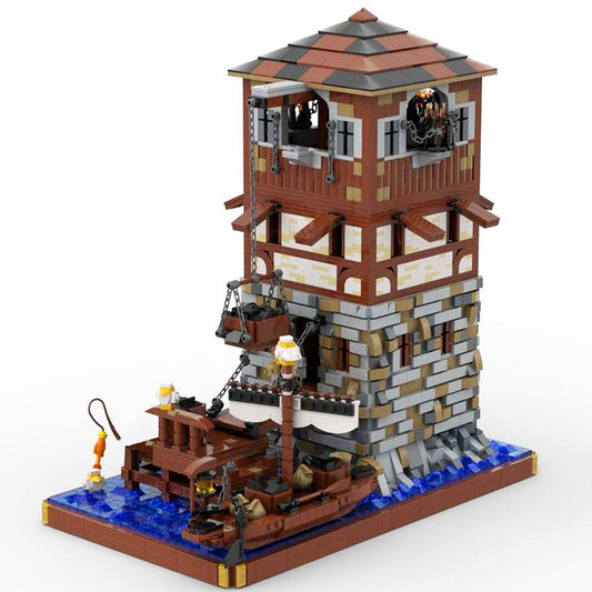Medieval Lighthouse MOC Building Kit | Historic Coastal Tower Architecture - 1