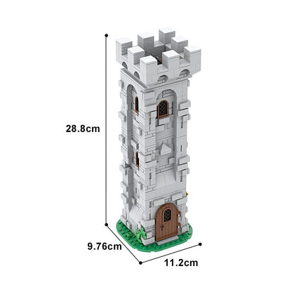 Medieval Lion Knight Watch Tower Building Kit | LEGO-Compatible MOC - 4