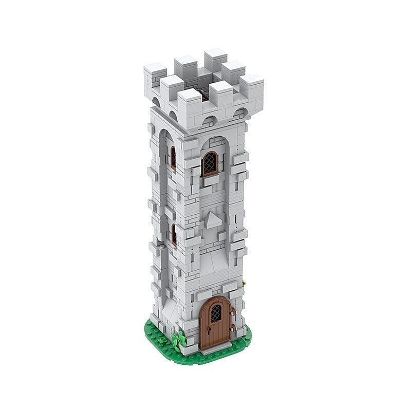 Medieval Lion Knight Watch Tower MOC Building Kit | Castle Architecture - 5
