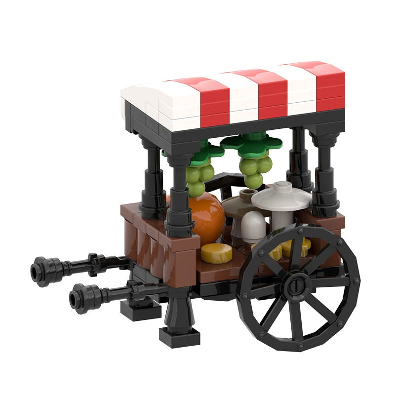 Medieval Market Stall MOC Building Kit | Fantasy Village Architecture - 2