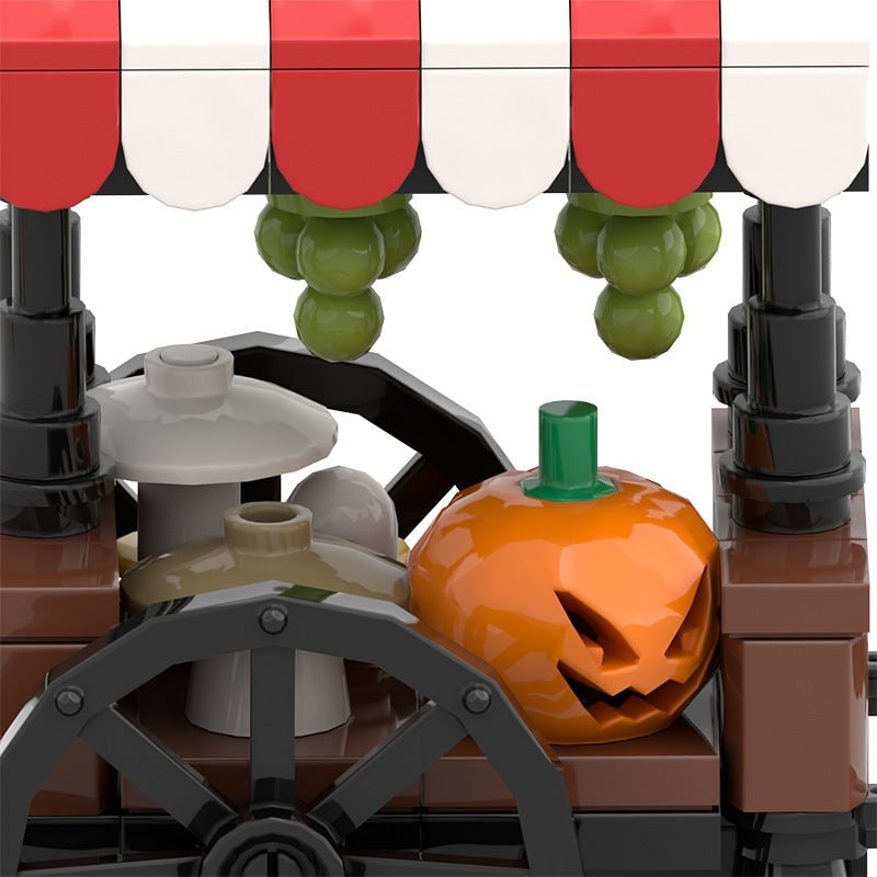 Medieval Market Stall MOC Building Kit | Fantasy Village Architecture - 4