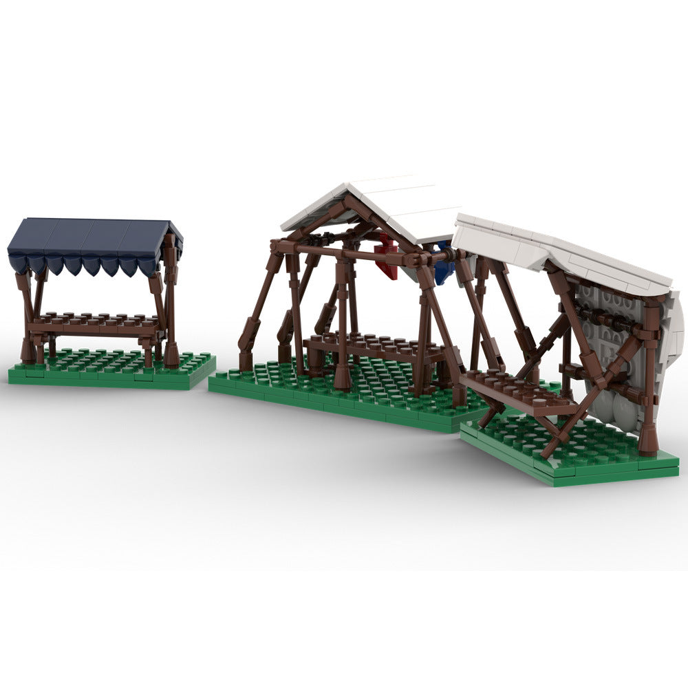 Medieval Market Stalls Building Kit | Compatible MOC - 1