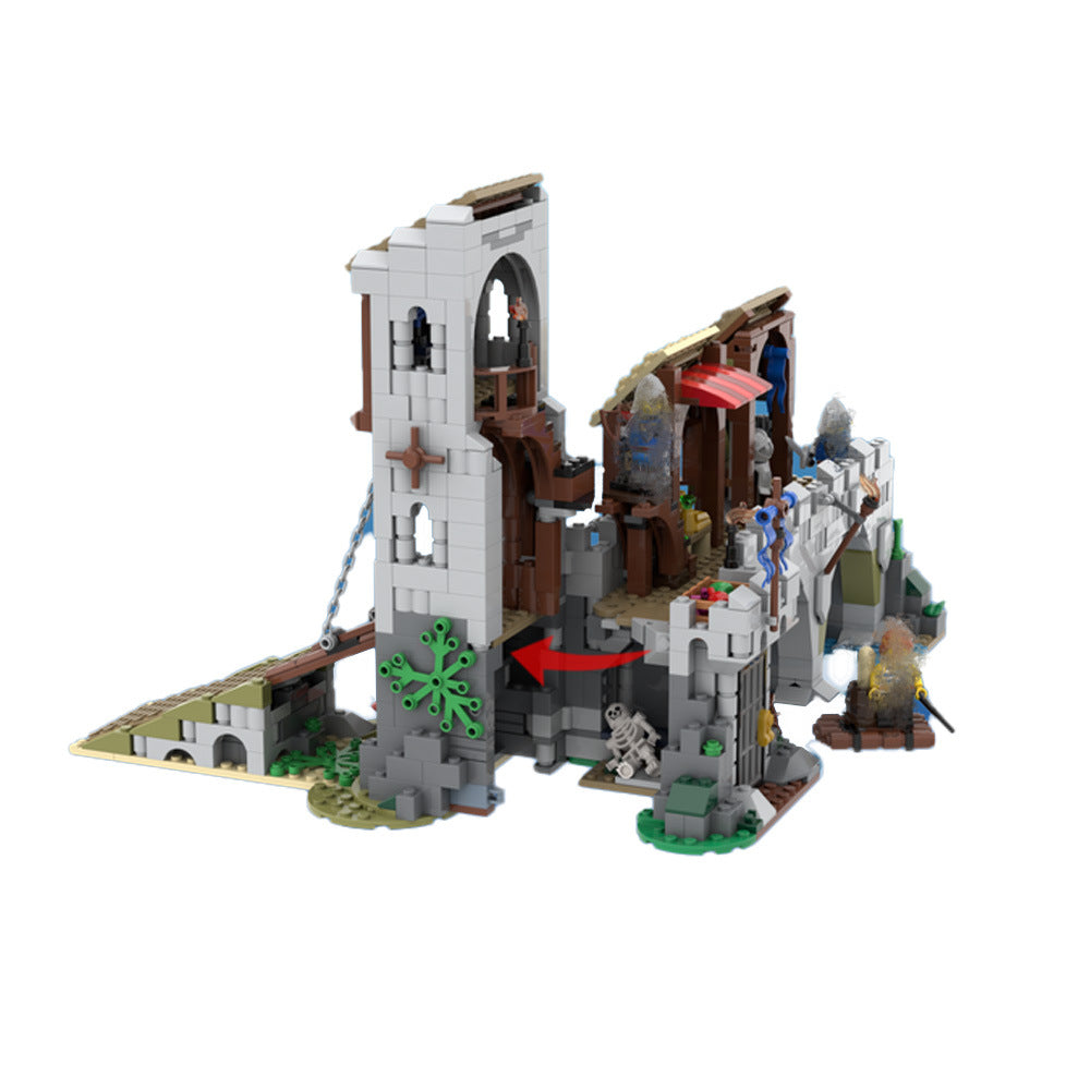 Medieval Merchant's Bridge Building Kit | Expansion for Castle | Compatible MOC - 2