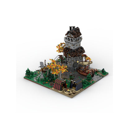Medieval Raven Watchtower & Riverside Camp MOC Building Kit - 3