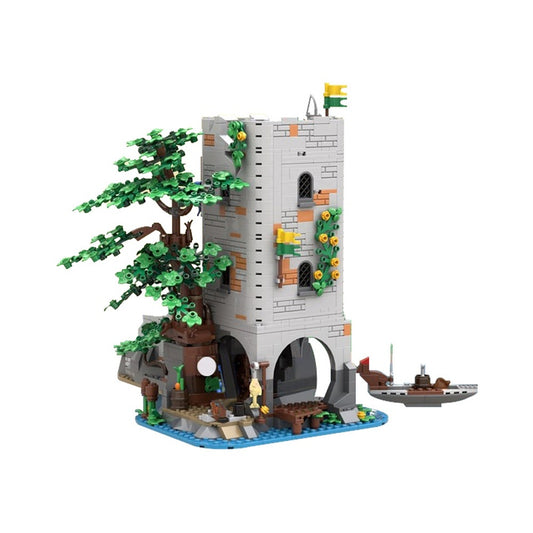 Medieval Riverside Watchtower Fortress MOC Building Kit - 1