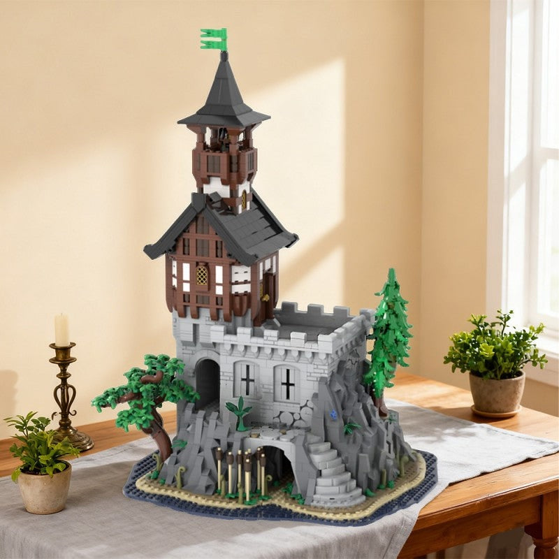 Medieval Rock Tower MOC Architecture Building Kit - 2