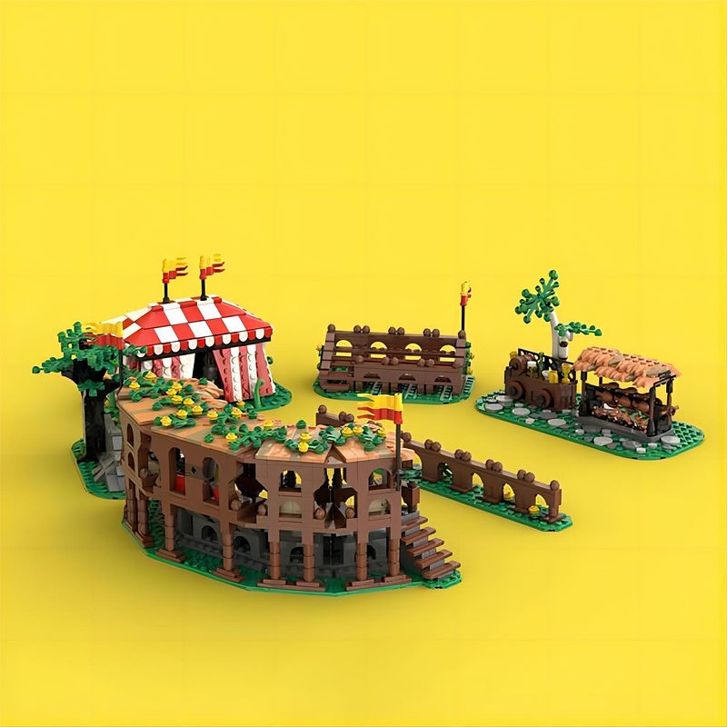 Medieval Royal Tournament MOC Festival Grounds Building Kit - 2