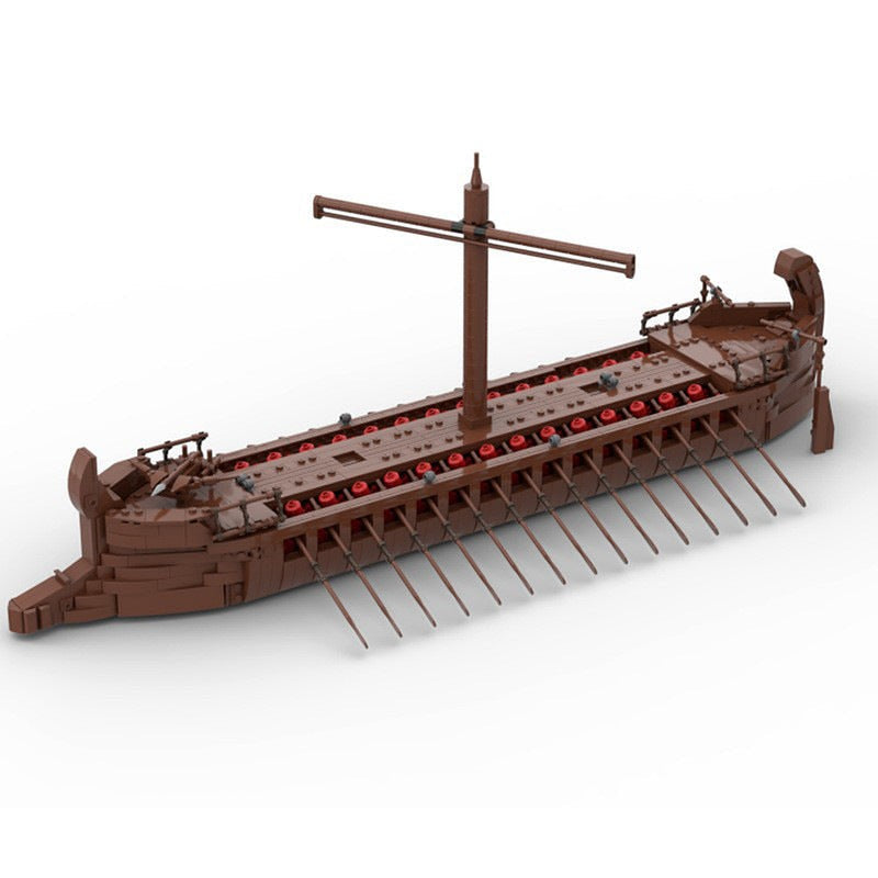 Medieval Sailing Ship MOC Building Kit | Historic Wooden Ship Model - 1