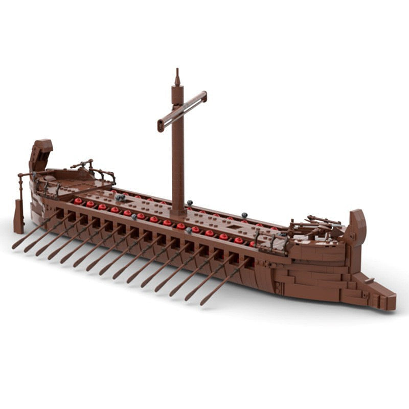 Medieval Sailing Ship MOC Building Kit | Historic Wooden Ship Model - 2