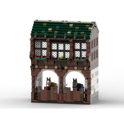 Medieval Stables MOC Building Kit | LEGO-Compatible MOC - 1