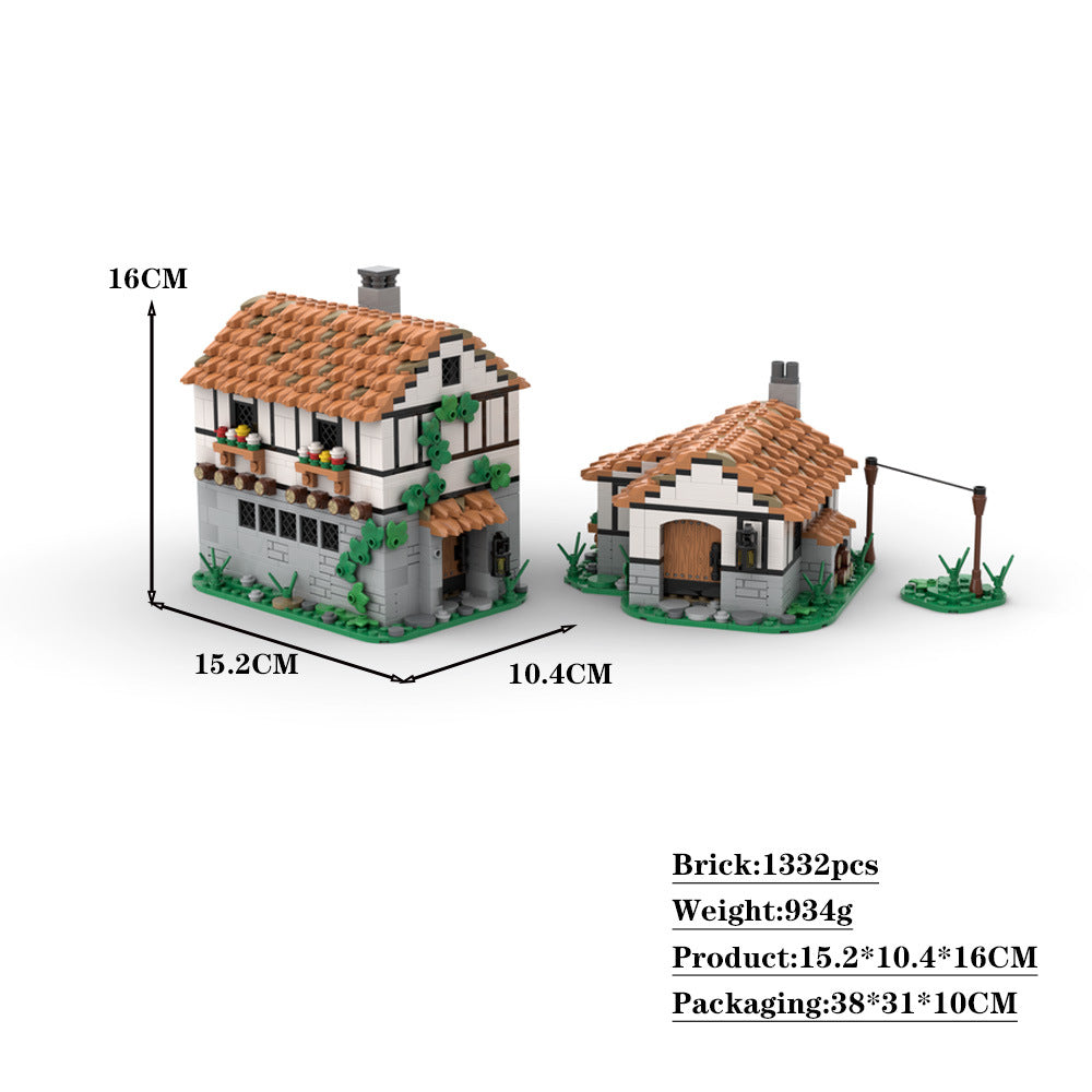 Medieval Tavern and Homestead Building Kit | LEGO-Compatible MOC - 2