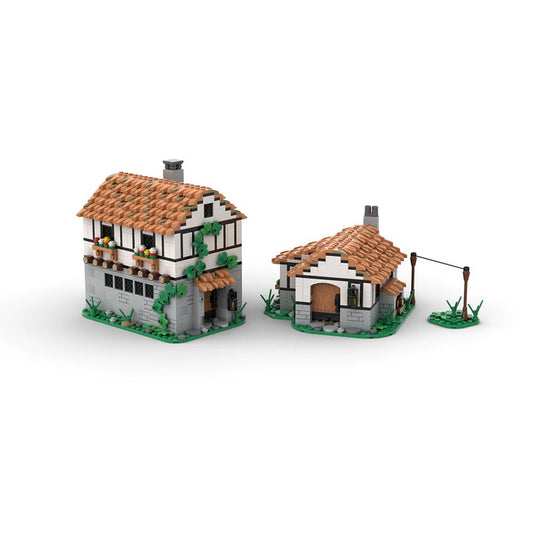 Medieval Tavern And Homestead MOC Building Kit | Village Architecture - 1