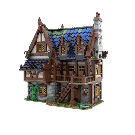 Medieval Tavern & Inn MOC Building Kit | Historic Village Architecture - 1