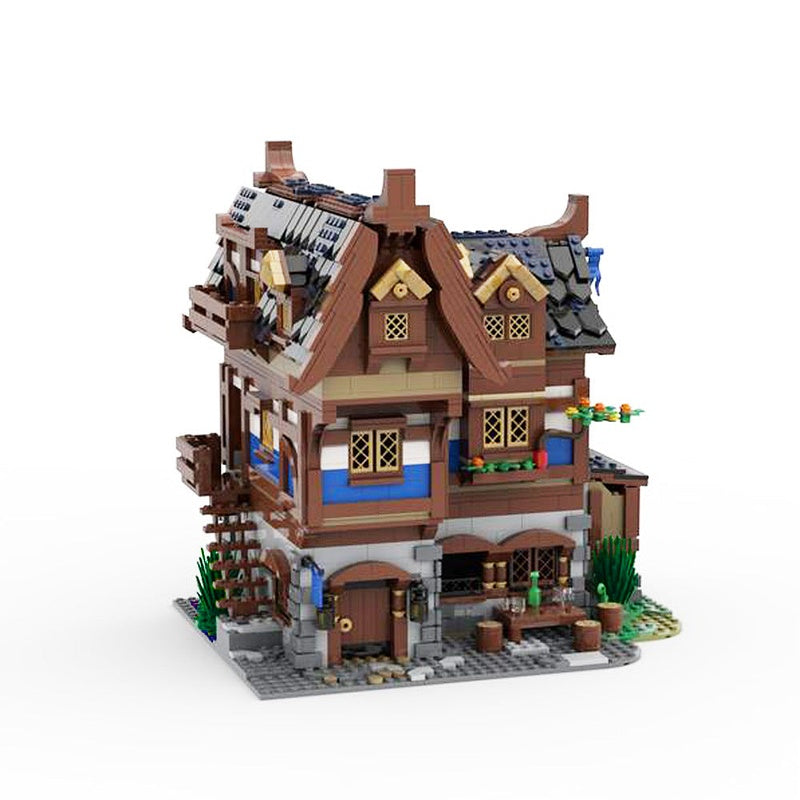Medieval Tavern & Inn MOC Building Kit | Historic Village Architecture - 5