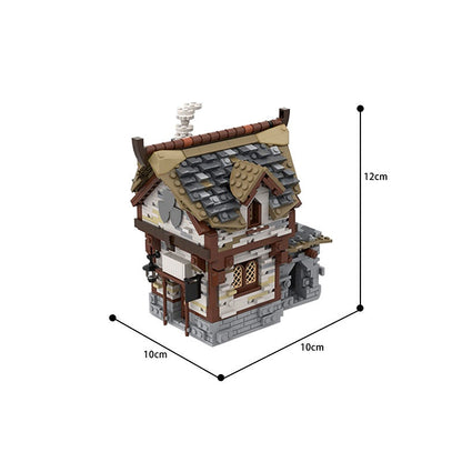 Medieval Tavern MOC Building Kit | Historic Fantasy Architecture Model - 5