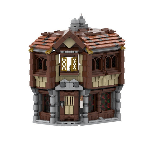 Medieval Tavern MOC Building Kit | Historic Inn Architecture Model - 1