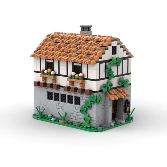 Medieval Tavern MOC Building Kit | Historic Village Inn Architecture - 1