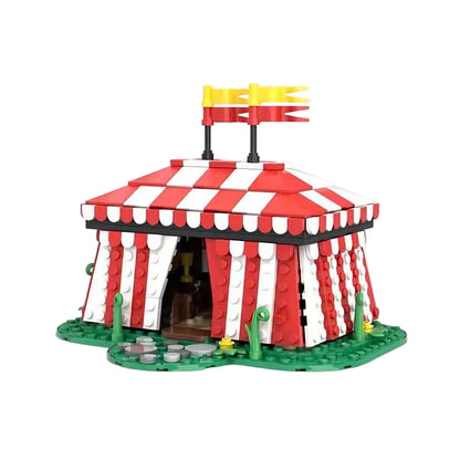 Medieval Tournament Tent MOC Knight Pavilion Building Kit - 1