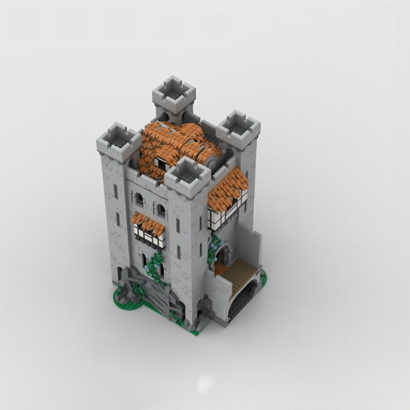 Medieval Tower Keep MOC Castle Architecture Building Kit - 1
