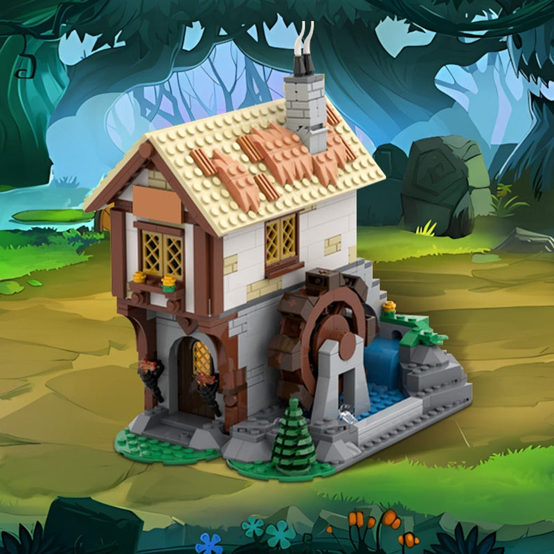 Medieval Town Square Blacksmith MOC Building Kit | Historic Forge - 2