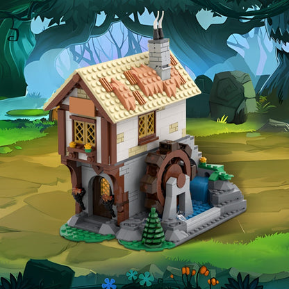 Medieval Town Square Blacksmith MOC Building Kit | Historic Forge - 2