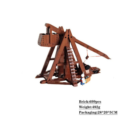 Medieval Trebuchet Building Kit | LEGO-Compatible MOC - 4