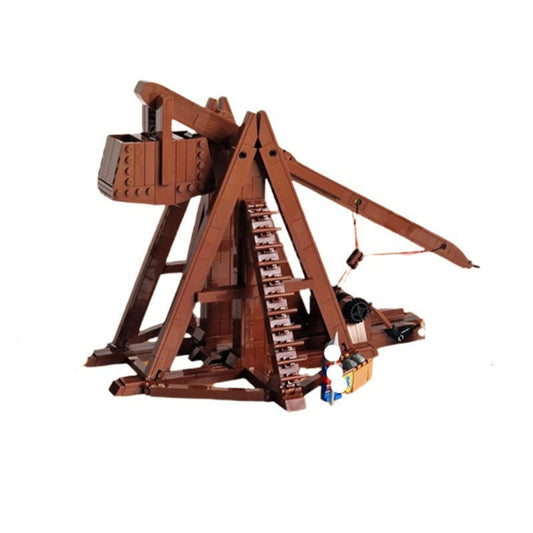 Medieval Trebuchet MOC Building Kit | Historic Siege Machine Model - 1