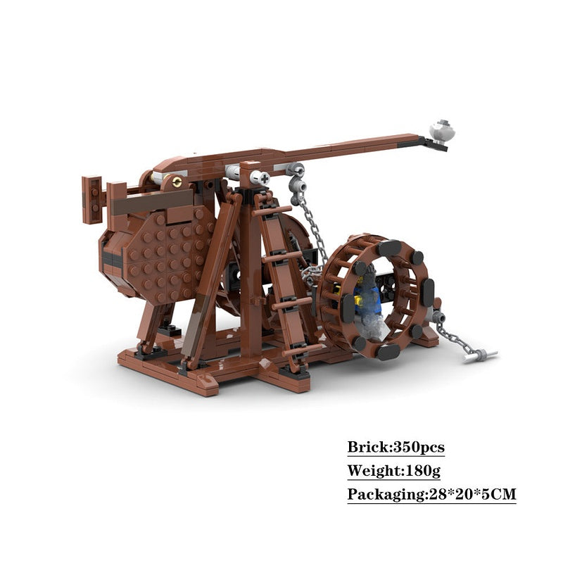 Medieval Trebuchet MOC Building Kit | Historic Siege Machine Model - 7