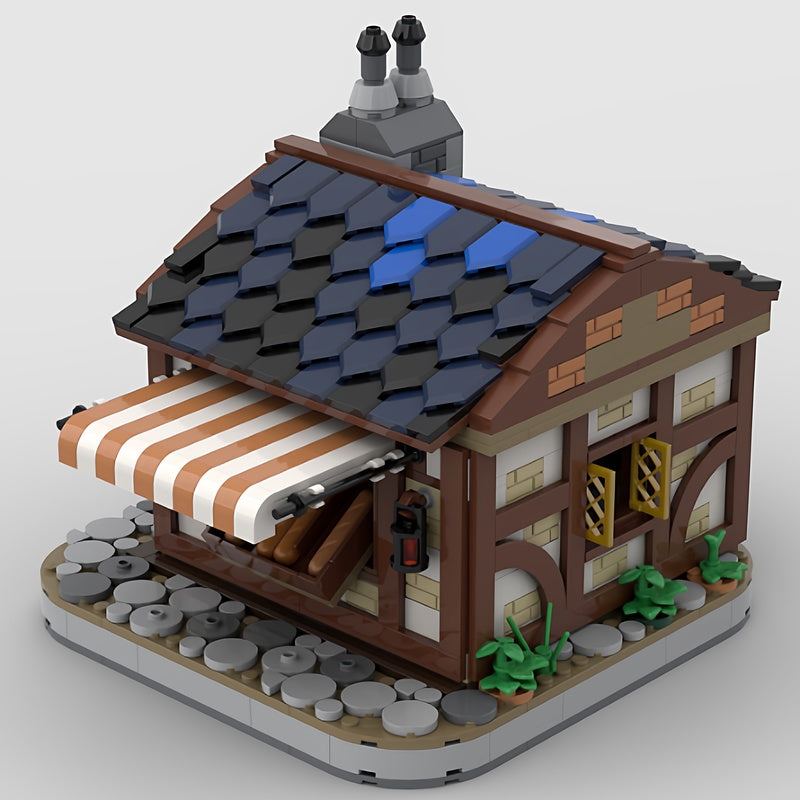 Medieval Village Bakery MOC Historic Shop Building Kit - 2