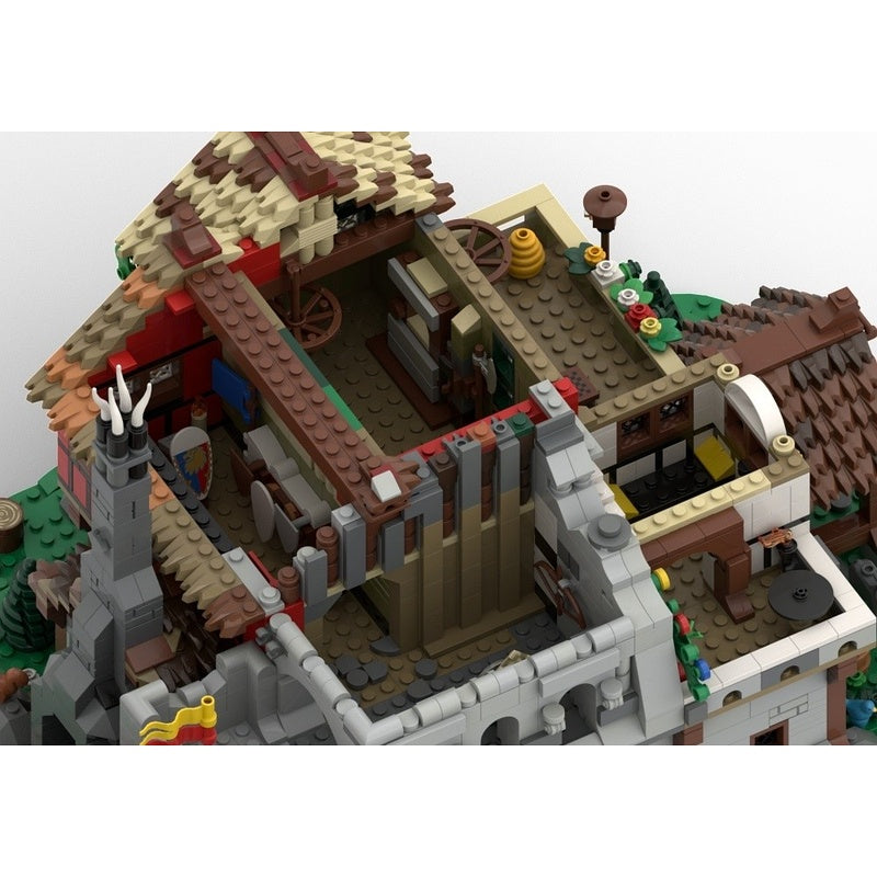 Medieval Village Blacksmith Forge MOC Building Kit - 4