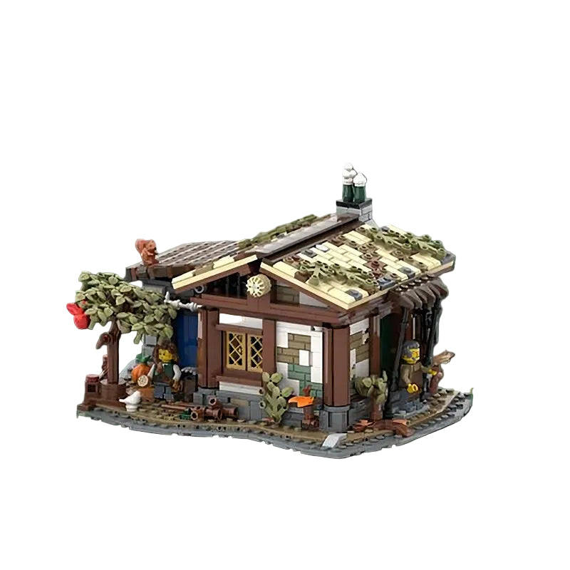 Medieval Village Hut MOC Rustic Cottage Architecture Building Kit - 1