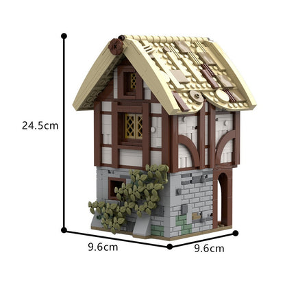 Medieval Warehouse MOC Building Kit | Historic Village Storage House - 4