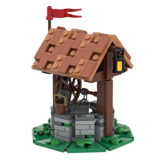 Medieval Well MOC Building Kit | Historic Village Architecture Model - 1