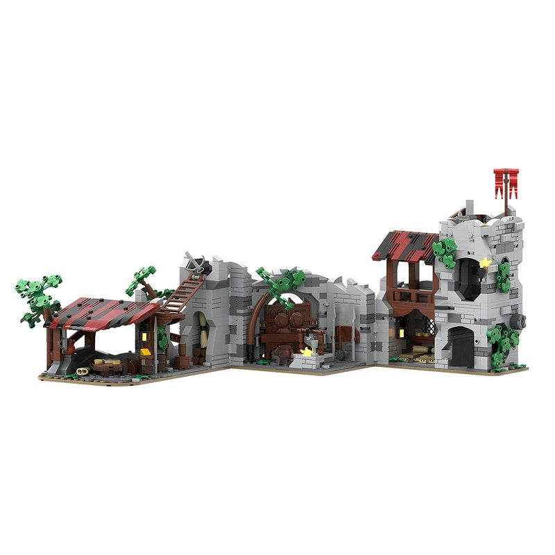 Medieval Wolf Den Fortress MOC Building Set - 2