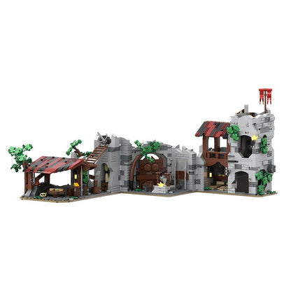 Medieval Wolf Den Fortress MOC Building Set - 2