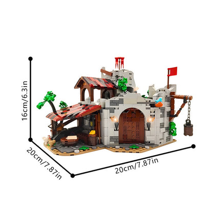Medieval Wolf Den Fortress MOC Building Set - 3